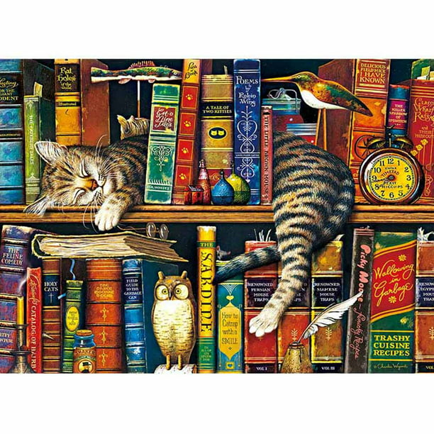 1000 pieces Jigsaw Puzzle Cute Cat Education Puzzles For Adults Kids 